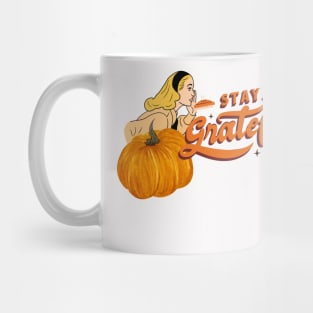 Retro Thanksgiving Stay Grateful Mug